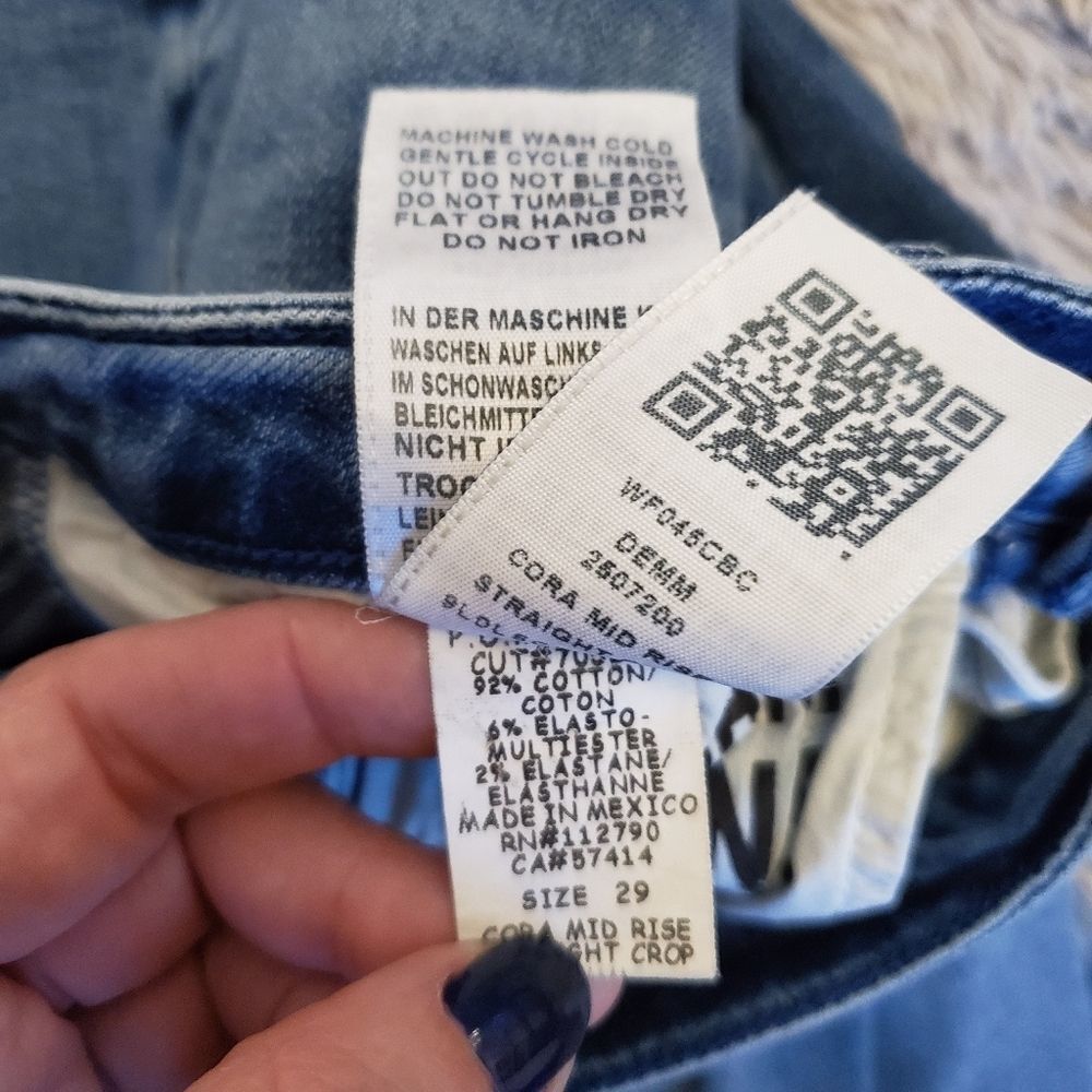 True religion mid-rise straight cropped jeans - Picture 7 of 8